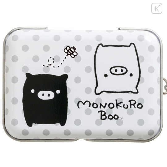 Japan San-X Original Mini Accessory Case Keychain - Monokuro Boo : Tin Can - 2