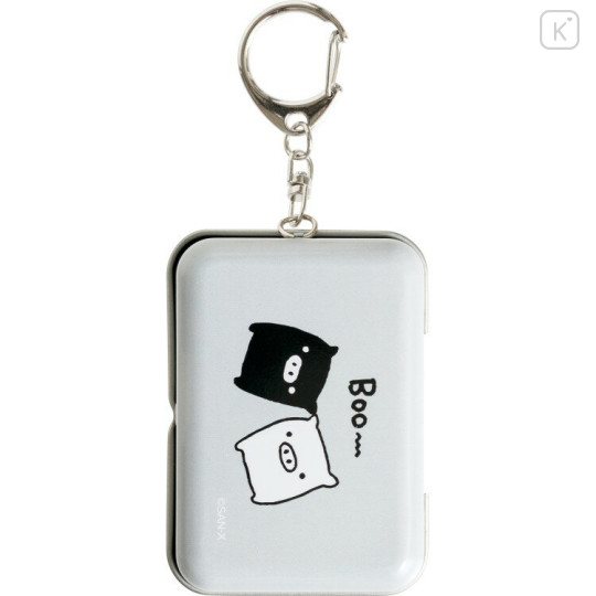 Japan San-X Original Mini Accessory Case Keychain - Monokuro Boo : Tin Can - 3