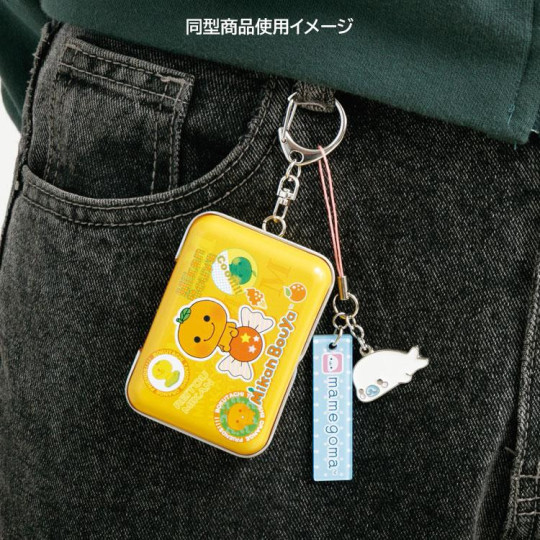 Japan San-X Original Mini Accessory Case Keychain - Monokuro Boo : Tin Can - 5