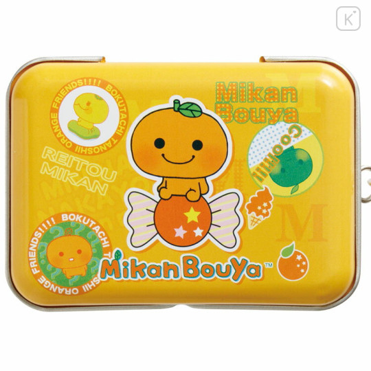 Japan San-X Original Mini Accessory Case Keychain - Mikanbouya : Tin Can - 2