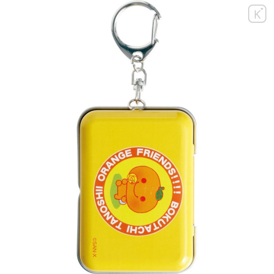 Japan San-X Original Mini Accessory Case Keychain - Mikanbouya : Tin Can - 3