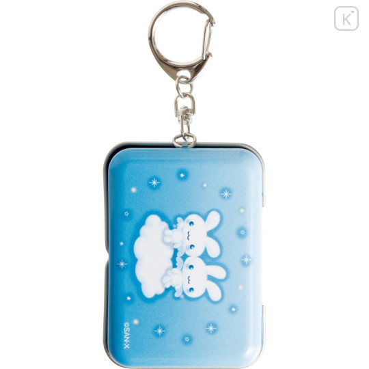 Japan San-X Original Mini Accessory Case Keychain - Twin Rabbit Angels : Tin Can - 3
