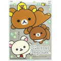 Japan San-X Original Folding Stand Mirror - Rilakkuma : Chairoikoguma's Kumakyun Days - 1