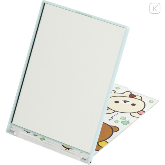 Japan San-X Original Folding Stand Mirror - Rilakkuma : Chairoikoguma's Kumakyun Days - 2