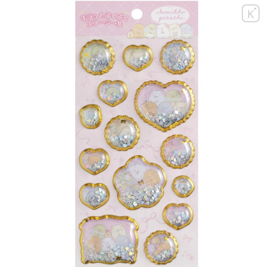 Japan San-X Original Sparkling Puffy Air Sticker - Sumikko Gurashi : Ribbon - 1