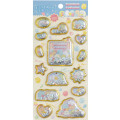 Japan San-X Original Sparkling Puffy Air Sticker - Sumikko Gurashi : Gummy Gummy Party - 1