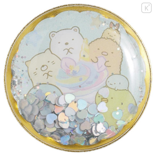 Japan San-X Sparkling Puffy Air Sticker - Sumikko Gurashi : Gummy Gummy Party Blue - 2