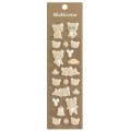 Japan San-X Original Puffy Sticker - Rilakkuma : Fluffy Flocked - 1