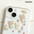Japan San-X Original Puffy Sticker - Rilakkuma : Fluffy Flocked - 3