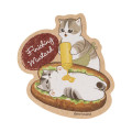Japan Mofusand Smartphone Sticker - Mofumofu Bakery Cat Mustard Bread - 1