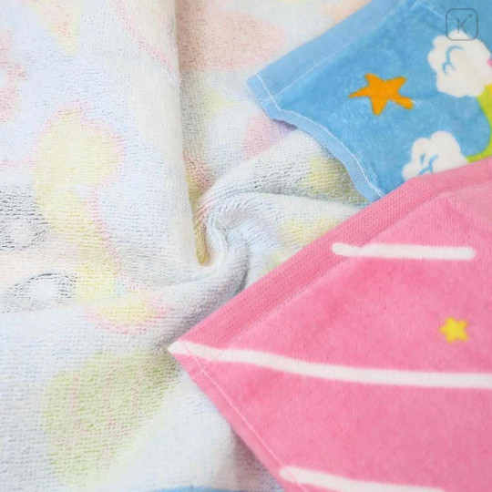 Japan The Powerpuff Girls Shirred Face Towel Set - Pink Blue - 2