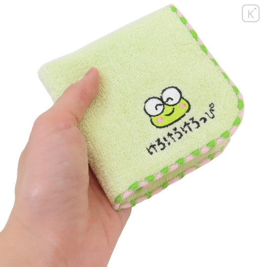 Japan Sanrio Embroidered Handkerchief Towel - Keroppi - 3