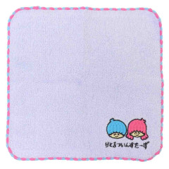 Japan Sanrio Embroidered Handkerchief Towel - Little Twin Stars