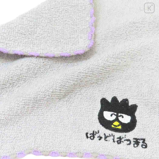 Japan Sanrio Embroidered Handkerchief Towel - Badtz-maru - 2