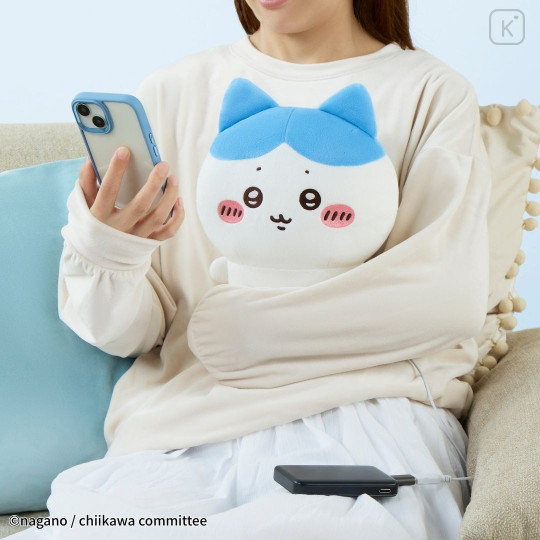 Japan Chiikawa Plush USB Warmer - Hachiware - 3
