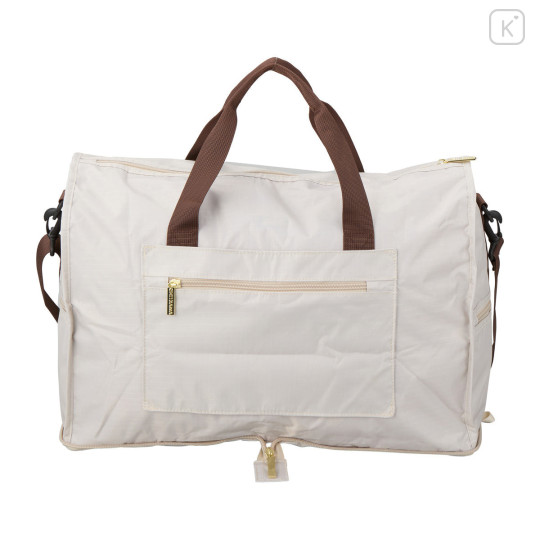 Japan Chiikawa Foldable Boston Bag (M) - Beige Circle - 5