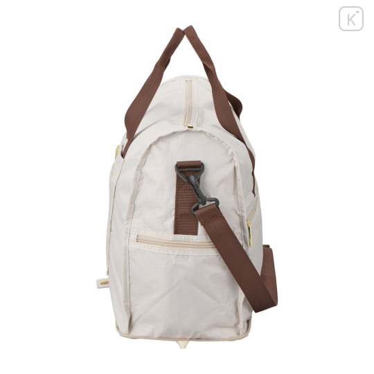 Japan Chiikawa Foldable Boston Bag (L) - Beige Circle - 4