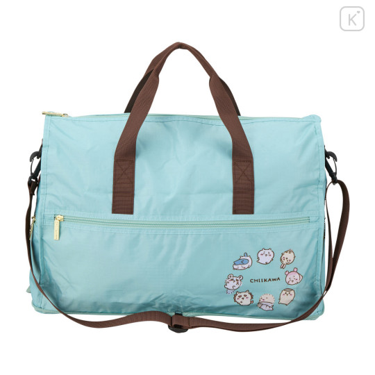 Japan Chiikawa Foldable Boston Bag (M) - Mint Circle - 2
