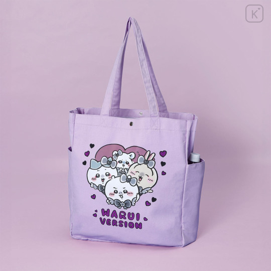Japan Chiikawa Tote Bag - Magical Chiikawa Bad Version Lavender - 2