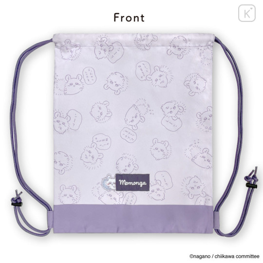 Japan Chiikawa Drawstring Knapsack - Momonga - 5