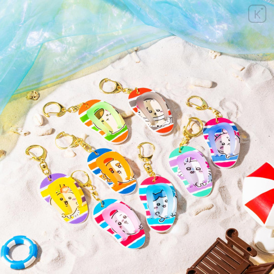 Japan Chiikawa Trading Keychain Box Set - Shisa Souvenir Shop Beach Sandal - 2
