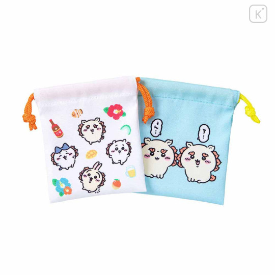 Japan Chiikawa Mini Drawstring Bag Set - Shisa : Shisa Festival - 1