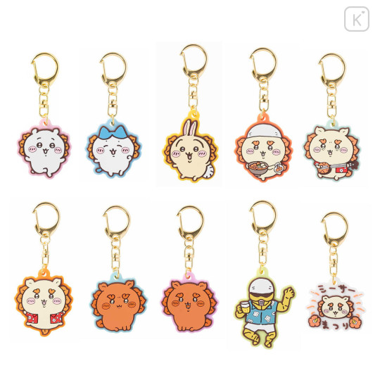 Japan Chiikawa Trading Rubber Mascot Keychain Box Set - Shisa Festival - 3