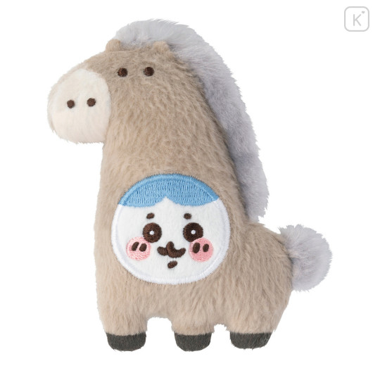 Japan Chiikawa Plush Badge Set - Chiikawa & Hachiware & Usagi : Become a Horse - 7
