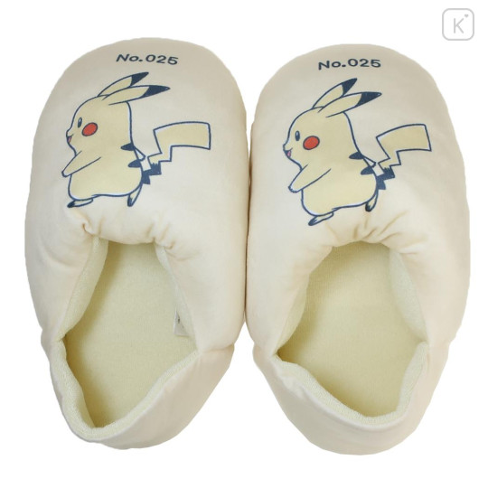 Japan Pokemon Fluffy Room Slippers - Pikachu - 1