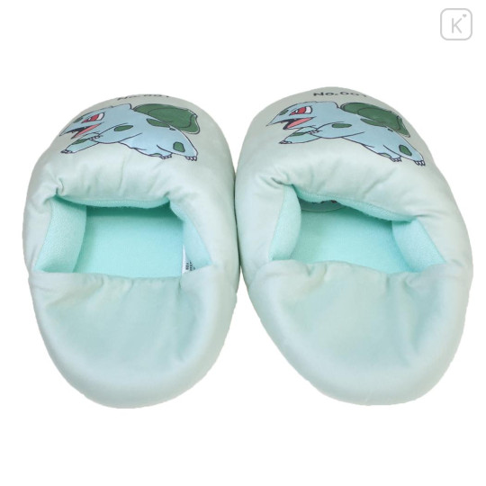 Japan Pokemon Fluffy Room Slippers - Bulbasaur - 2