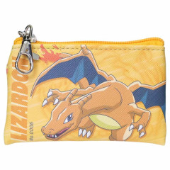 Japan Pokemon Mini Flat Pouch Multi-Case with Carabiner - Charizard : Smash Color