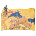 Japan Pokemon Mini Flat Pouch Multi-Case with Carabiner - Charizard : Smash Color - 1