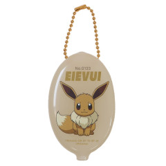 Japan Pokemon Mini Accessory Case Keychain - Eevee : Smash Color Rubber