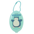 Japan Pokemon Mini Accessory Case Keychain - Snorlax : Smash Color Rubber - 1