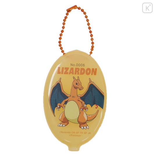 Japan Pokemon Mini Accessory Case Keychain - Charizard : Smash Color Rubber - 1