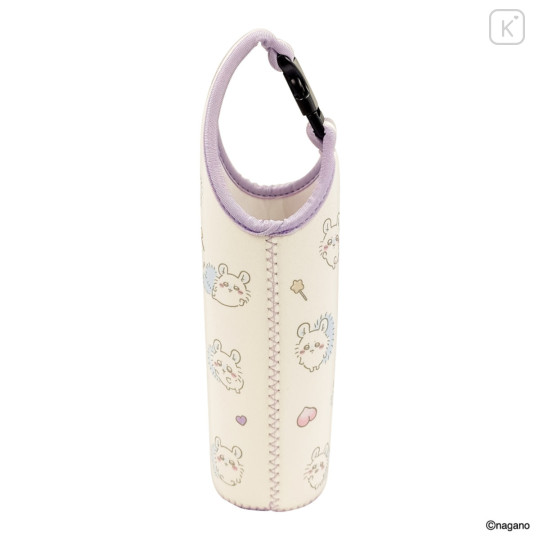 Japan Chiikawa Plastic Bottle Holder Carrier - Momonga : Heart - 6