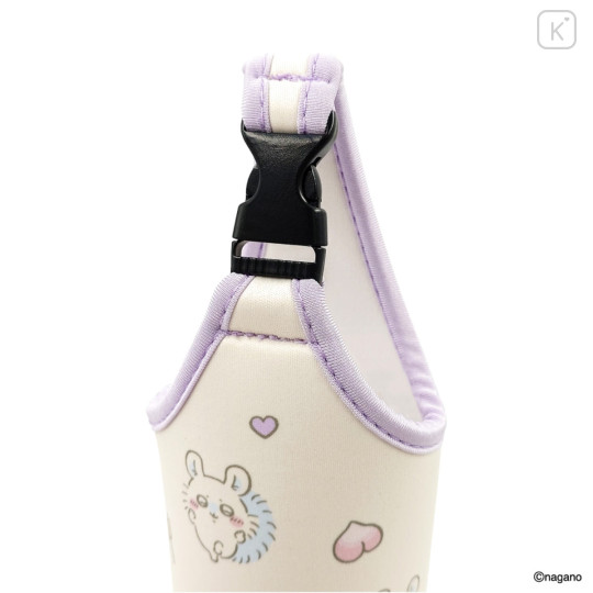 Japan Chiikawa Plastic Bottle Holder Carrier - Momonga : Heart - 8