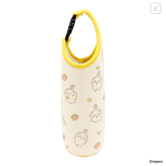 Japan Chiikawa Plastic Bottle Holder Carrier - Usagi : Heart - 5