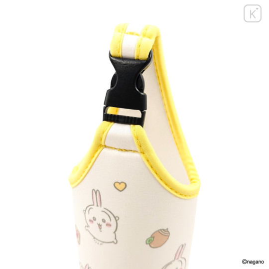 Japan Chiikawa Plastic Bottle Holder Carrier - Usagi : Heart - 8