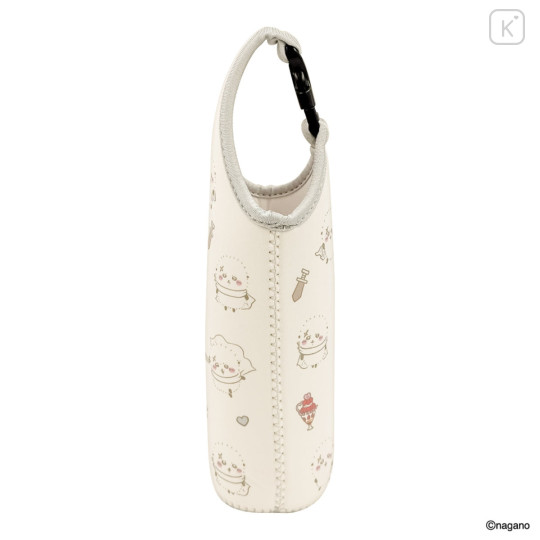 Japan Chiikawa Plastic Bottle Holder Carrier - Rakko : Heart - 6