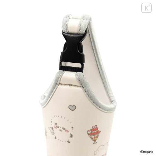 Japan Chiikawa Plastic Bottle Holder Carrier - Rakko : Heart - 8