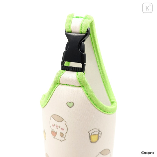 Japan Chiikawa Plastic Bottle Holder Carrier - Kuri Manju : Heart - 8