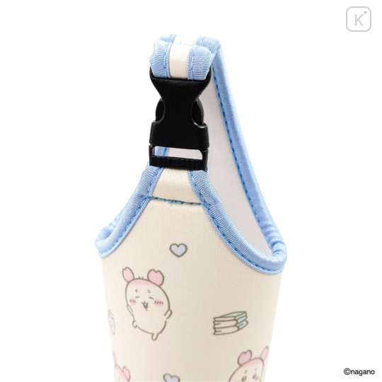 Japan Chiikawa Plastic Bottle Holder Carrier - Furuhonya Kani-chan : Heart - 8