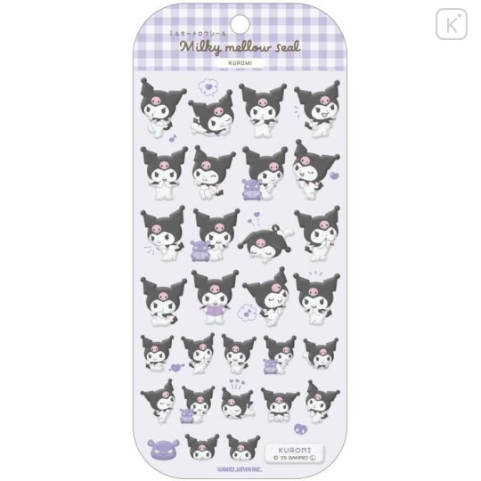 Japan Sanrio Milky Mellow Sticker - Kuromi - 1