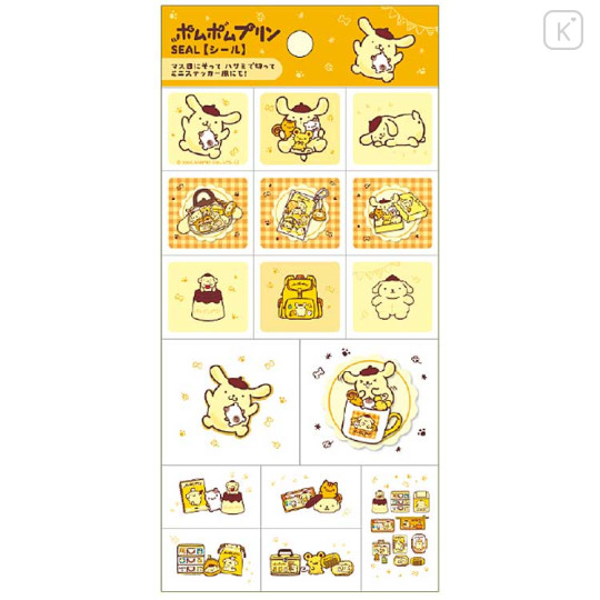 Japan Sanrio Sticker Sheet - Pompompurin - 1