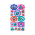 Japan Sanrio Fluorescent Retro Sticker - Hangyodon : Checkered - 2