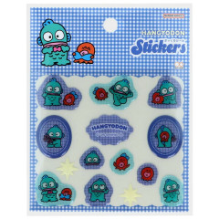 Japan Sanrio Puffy Stickers - Hangyodon : Checkered