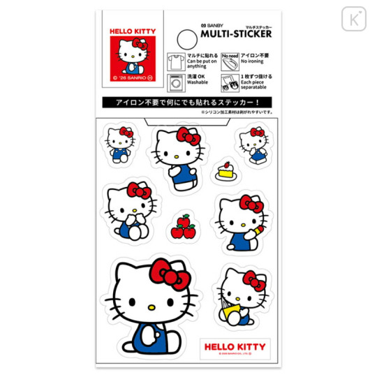 Japan Sanrio Washable Multi Sticker - Hello Kitty - 1