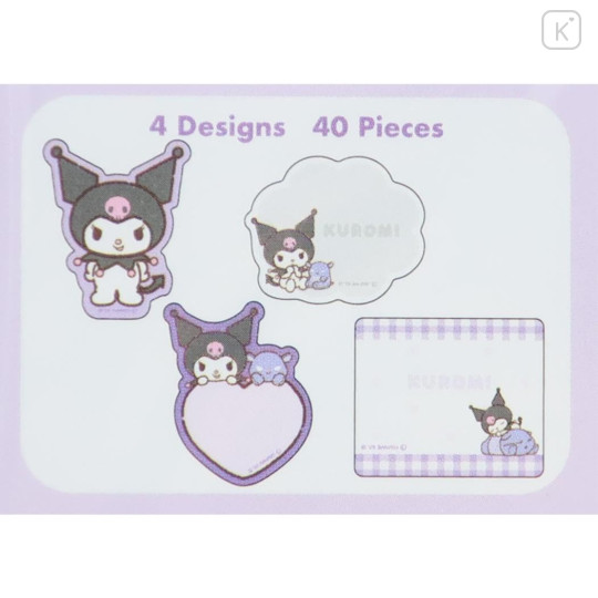 Japan Sanrio Writable Seal Flakes - Kuromi - 2