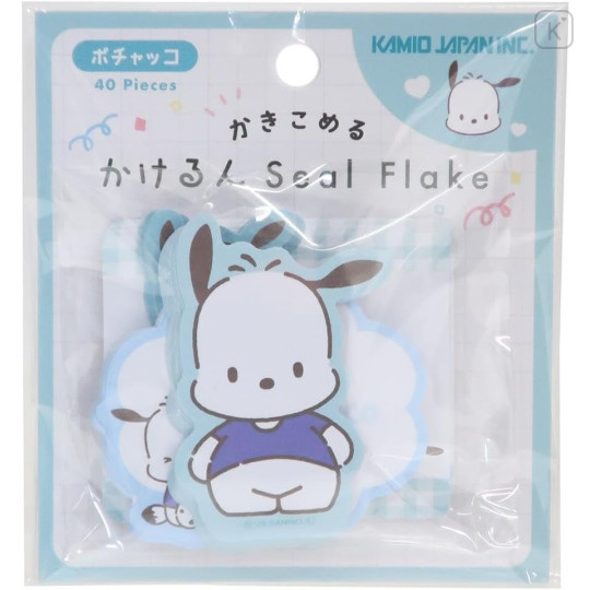 Japan Sanrio Writable Seal Flakes - Pochacco - 1